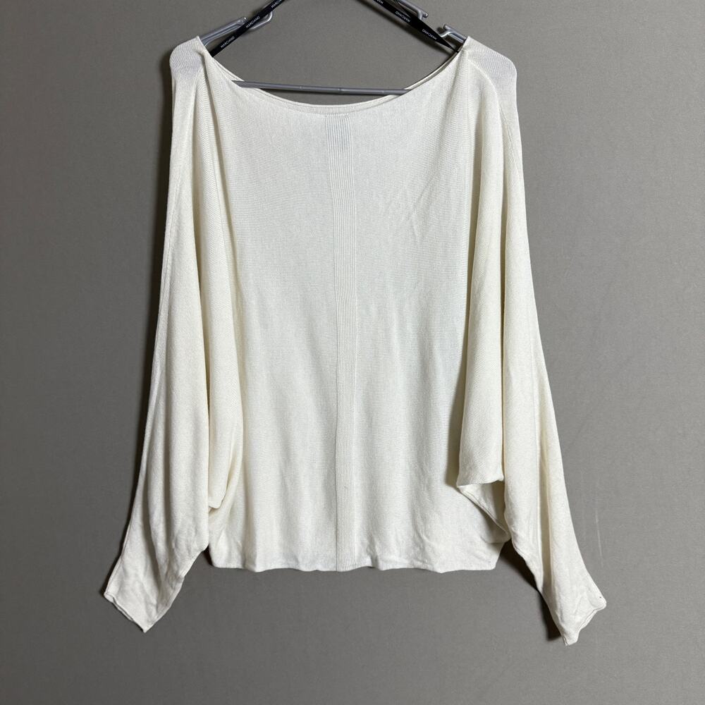 Marciano Wool Relaxed Slouchy‎ Coastal Dainty Batwing Sweater XS White Cream